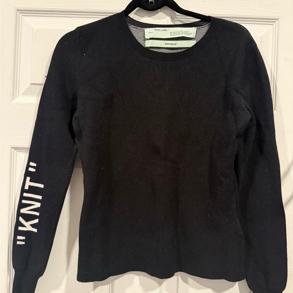 Off-White Black and White Knitwear